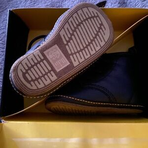 Infant Dr Marten size 4 Black Boots with Textured Sole and Durable Material